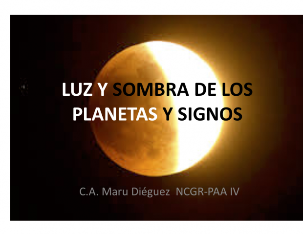 Luz y sombra de los planetas y signos Luz y sombra de los planetas y signos